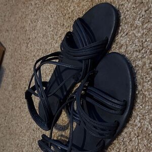 Torrid Black Multi Strap Gladiator Sandals